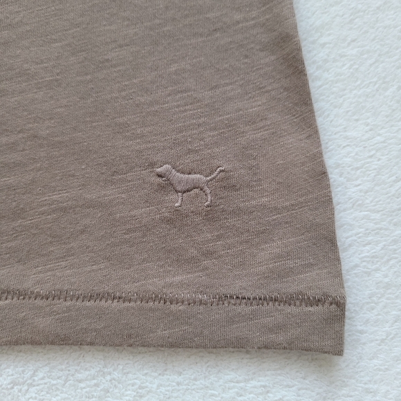 PINK VS | NWOT Halter Tank Top XS Coffee Tan - Picture 8 of 13